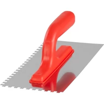 Simító Strend Pro Premium, REDhand, műanyag nyél, 270x130 mm, 6 mm-es fogazású, 0,7 mm, rozsdamentes
