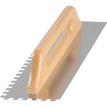 Simító Strend Pro Premium, HardWood, fa nyél, 480x130 mm, 10 mm-es fogazású, 0,7 mm, egyenes, rozsda