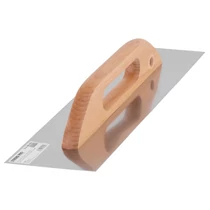 Simító Strend Pro Premium, HardWood, fa nyél, 380x130 mm, egyenes, 0,7 mm, rozsdamentes acél