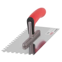 Simító Strend Pro Premium BRAVO RED SoftHand, 270x130 mm, 0,7 mm, 8 mm-es fogazású, rozsdamentes acé