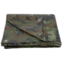 Takaróponyva Tarpaulin Khaki 8x12 m, 80 g/m, olíva/kamuflázs, fűzőlyukakkal