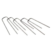 Földbe rögzítő bilincs Garden E1203 4x15 cm, rögzítő, fém, 40 db-os csomag