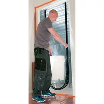 Fólia Strend Pro PF1201, építési, ajtókerethez, porvédelem ajtóhoz, U-Zipper