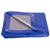 Takaróponyva Tarpaulin Profi 5x8 m, 140 g/m, kék, fűzőlyukakkal