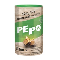 Gyújtós PE-PO®, tömör fa, 100 db, grillhez, kályhához, kandallóhoz, kemencéhez
