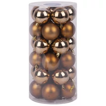 Gömbök MagicHome Karácsony, 30 db, réz, vegyes, karácsonyfára, 6 cm