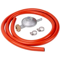 Gázszabályzó CGAS C31-30, 28-30 mbar, UK8 mm, EN16129, 2x bilincs, 1,5 m tömlő