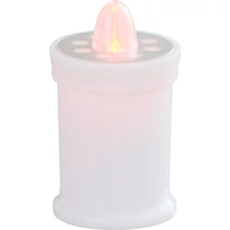 Gyertya MagicHome TG-18, LED, sírra, fehér, 11 cm, (2xAA elem a csomag része)