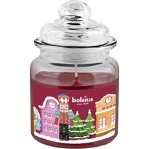 Gyertya Bolsius Big Jar, Diótörő, karácsonyi, illatos, get cosy (sült alma és fahéj), 32 óra, 79x129