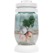 Mécses Bolsius S07 3D Karácsonyi gömbök, 22,4 cm, sírra, 36 órás töltettel