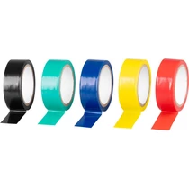 Szalag Strend Pro, 19 mm, Hossz: 5 m, PVC, max. 80°C, 600V, szigetelő, vegyes színek, ragasztó, csom