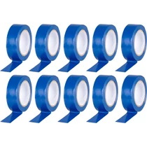 Szalag Strend Pro, 19 mm, Hossz: 10 m, max. 80°C, 600V, kék, szigetelő, ragasztó, PVC, csomag: 10 db