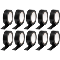 Szalag Strend Pro, 19 mm, Hossz: 10 m, max. 80°C, 600V, fekete, szigetelő, ragasztó, PVC, csomag: 10