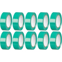 Szalag Strend Pro, 19 mm, Hossz: 10 m, max. 80°C, 600V, zöld, szigetelő, ragasztó, PVC, csomag: 10 d
