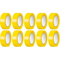 Szalag Strend Pro, 19 mm, H-10 m, max. 80°C, 40,0 kV/mm, sárga, szigetelő, ragasztó, PVC, csomag 10