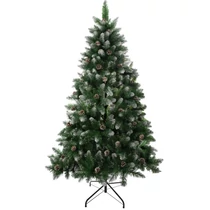 Karácsonyfa MagicHome Karácsonyi Albero, jegenyefenyő, havas végek, tobozokkal, 150 cm