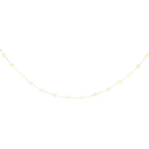 Füzér MagicHome Karácsonyi, csillagok, PVC, 15x meleg fehér LED, 1,4 m + 0,3 m, 2xAA