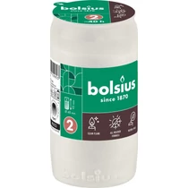Mécsesbetét Bolsius, 40 óra, 110 g, 48x95 mm, fehér, olaj