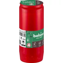 Mécsesbetét Bolsius, 75 óra, 238 g, 57x141 mm, piros, olaj