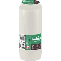 Mécsesbetét Bolsius, 140 óra, 471 g, 67x178 mm, fehér, olaj