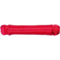 Ruhaszárító kötél Cloth-Line, L-20 m/4 mm, PVC, piros