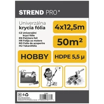 Takarófólia Strend Pro Hobby, festő, 4x12,5 m, 5,5µ, takaró