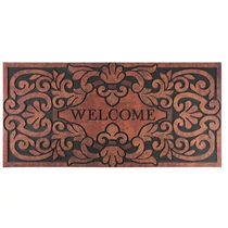 Lábtörlő MagicHome RBM 116, bejárati, Welcome, gumi, 120x58 cm
