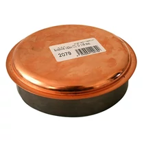 Fedél Antikoro 160 mm, réz, kémény füstnyílás fedél, kémény füstcső dugó, dugó