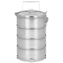 Ételhordó MagicHome SS682, rozsdamentes acél, 4x 1200 ml, 16,8x32,6 cm