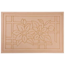 Lábtörlő MagicHome KHR002-03, bejárati, Bézs, 40x60 cm