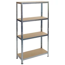 Polc Racks RAT20 MS, fém, MDF, 4 polcos, 1800x900x400 mm, max. 175 kg/polc