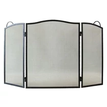 Kandallóparaván FS1, 60x95 cm, fekete