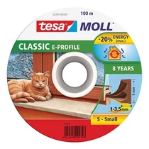 Tömítés tesamoll® E profil, 9 mm, barna, L-100 m, ablakokhoz és ajtókhoz