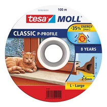 Tömítés tesamoll® P profil, 9 mm, barna, L-100 m, ablakokhoz és ajtókhoz