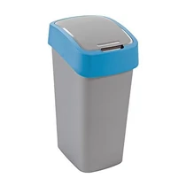 Szemetes Curver® FLIP BIN, 45 literes, ezüstszürke/kék