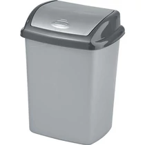 Szemetes Curver® DOMINIK, 25 literes, ezüst/grafit