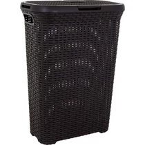 Kosár Curver® STYLE, 40 literes, barna, 44x26x61 cm, szennyeshez, ruhához