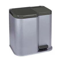 Szemetes Curver® DUO BIN, 21 literes, ezüst/fekete