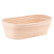 Kelesztő rattan kosár MagicHome, kenyér kelesztésére, ovális, max. 650 g, 28 x 14 x 8 cm