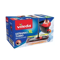 Takarítókészlet Vileda Ultramax XL TURBO, felmosó + vödör + ajándék PET fej