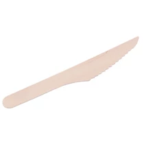 Kés MagicHome Woodline ECO Gastro, fa, 160 mm, 100 db-os csomag, 100% Natural