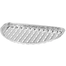 Tálka MagicHome, 33x19x2.0 cm, 4 db, félkör alakú, perforált, alumínium