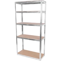 Polc Racks RAT40 MS, fém, MDF, 5 polcos, 1800x900x400 mm, max. 175 kg/polc