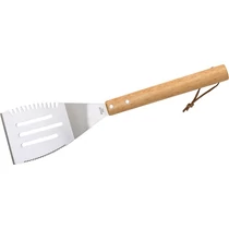 Fordítólapát Strend Pro Grill, grillezéshez, rozsdamentes acél, fa nyéllel, 41 cm
