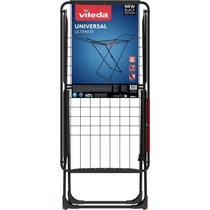 Ruhaszárító Vileda Universal, ruhákhoz, fekete, összecsukható, 18 m