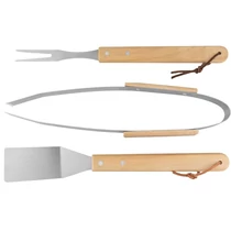Szerszámkészlet Strend Pro Grill, grillezéshez és sütéshez, fa nyéllel, 3 részes