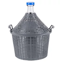 Demizson Strend Pro Cada Inco, 10 liter, üveg, borhoz és pálinkához, műanyag fedél