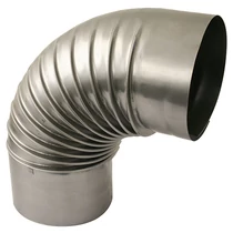 Könyök Dymo, 132 mm, füstcső, kéménykönyök füstcsövek összekötéséhez