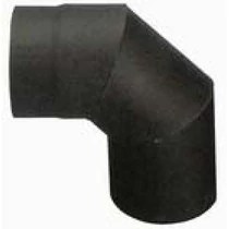 Könyök HS 090/150/1,5 mm, füstcső, kéménykönyök füstcsövek összekötéséhez