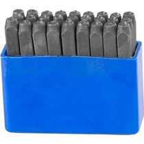 Bélyegzőkészlet ábécé HR59103, betűmagasság 3 mm, betű, 27 db